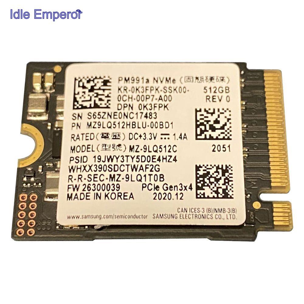 Samsung PM991a 512GB M.2 2230 NVMe เปลี่ยน SSD สําหรับ Microsoft Surface แล็ปท็อป