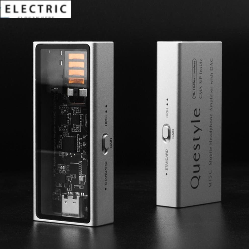 Questyle M15C แบบพกพา HiFi Lossless ถอดรหัสเครื่องขยายเสียงหู Thrust โทรศัพท์มือถือขนาดเล็ก Tail ถอด