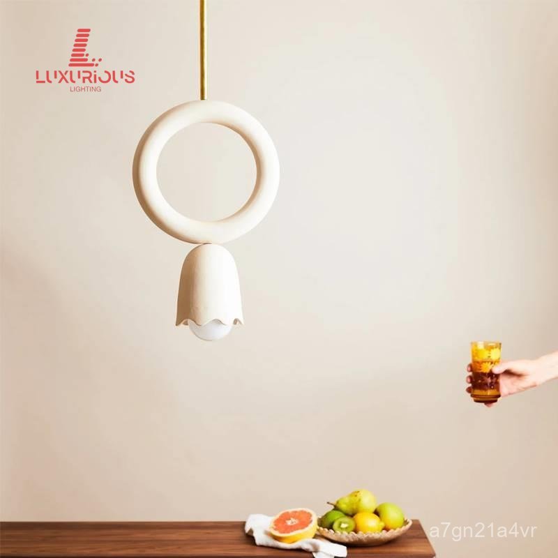 Nordic Light Luxury Personality Bedroom Bedside Pendant Light Entryway Bar Restaurant Circular Light