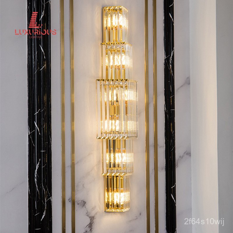 Background of Luxurious Living Room Sales Office ktv1Brilliant Hotel Crystal Wall Lamp for Sale Dupl