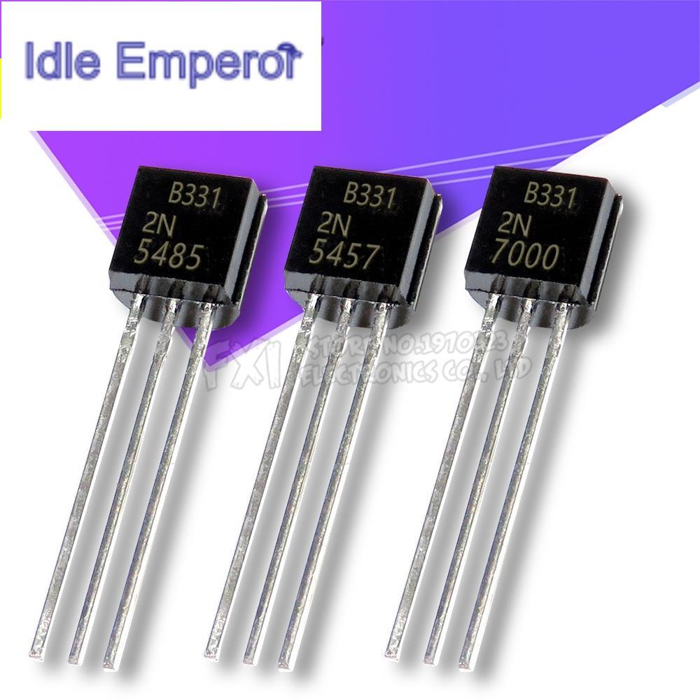หลอดคริสตัล 2N5457 2N5460 2N5485 2N7000 TO92 TO-92 5 ชิ้น