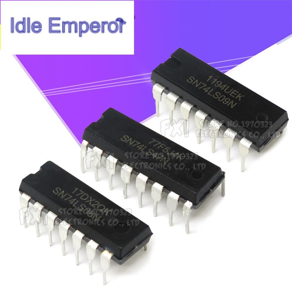 ชิปวงจรไมโครคอนโทรลเลอร์ 74LS series SN74LS 00 02 04 08 09 10 14 20 32 42 47 SN74LS48N 74LS86N 74LS9
