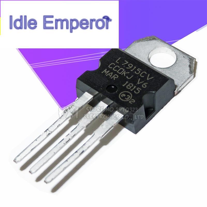 วงจรรวม L7915CV L7915 TO-220 TO220 7915 LM7915 MC7915 10 ชิ้น