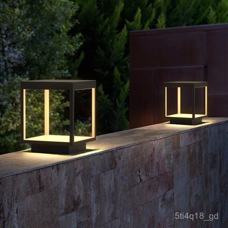 Solar Garden Light Outdoor Wall Light Waterproof Garden Lawn Light Outdoor Light Solar Pillar Light 