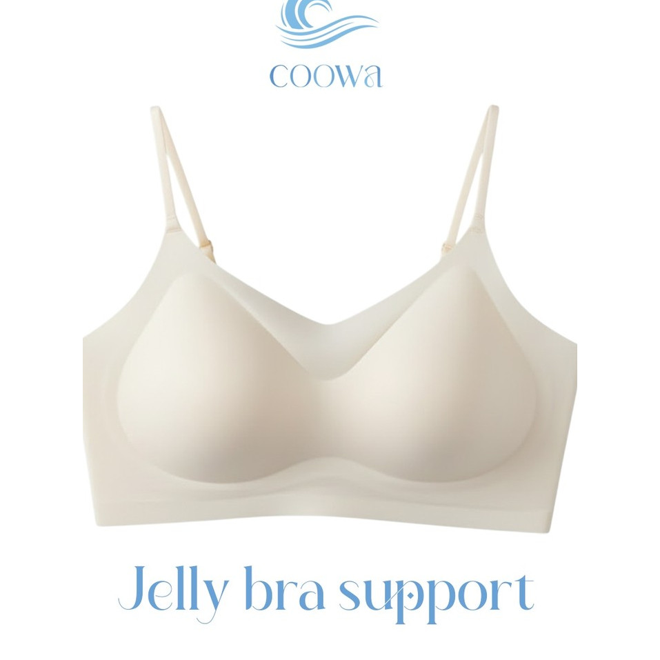 Coowa บราไร้ขอบ Jelly bra  ชุดชั้นในผู้หญิง  รุ่นไร้โครงฺ BS02  มีฟองน้ำ ระบายอากาศดี  ไม่อึดอัด