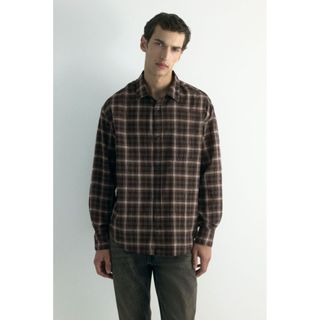 H&M(เอชแอนด์เอ็ม) เสื้อเชิ้ตทรงหลวม ผู้ชาย 1307250_1