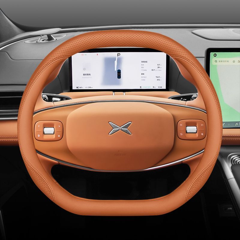 XPENG G6 Leather Steering Wheel Cover XPENG X9 Body Kit xpeng x9 ev Car Decoration Accessories VKOC