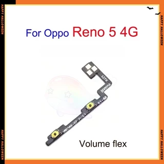 สําหรับ OPPO Reno 5 4G เปิดปุ่มสวิทช์ด้านข้างปุ่มปรับระดับเสียง Flex Cable อะไหล่ทดแทน