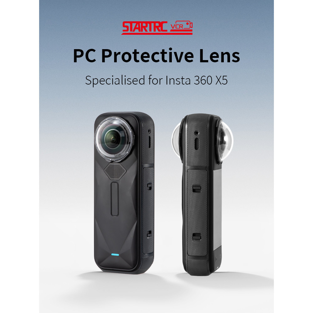 STARTRC สําหรับ Insta360 X5 กล้อง PC เลนส์การ์ด,กันน้ํา Anti scratch Porotective เลนส์สําหรับ Insta3