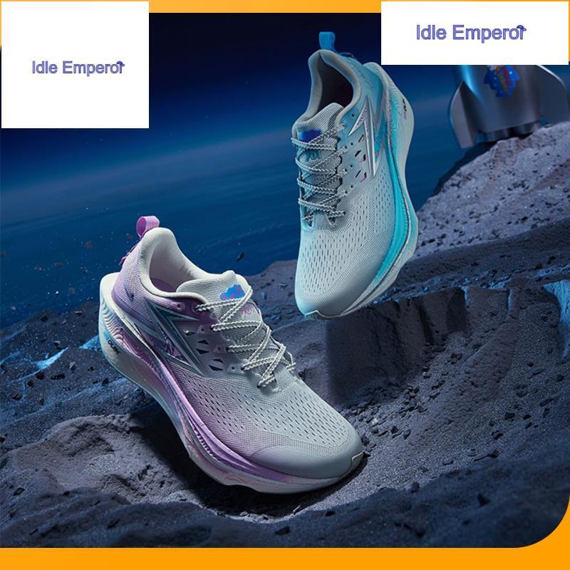 【Peppa Pig】361 Degrees Flame 3 ET ใหม่ Peppa Pig รองเท้าวิ่งสำหรับผู้ชายและผู้หญิง รองเท้าแข่งมาราธอ