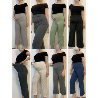 กางเกงคนท้องผ้ายืด กางเกงยาว กางเกงสไตล์ลำลอง