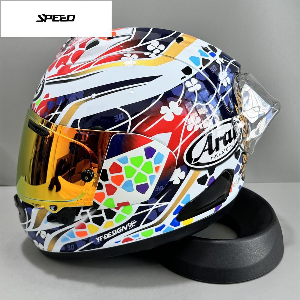 Arai RX7X Four Leaf Clover หมวกกันน็อคเต็มใบ Arai RX7X หมวกกันน็อคเต็มใบ Arai ขี่หมวก Full Face หมวก