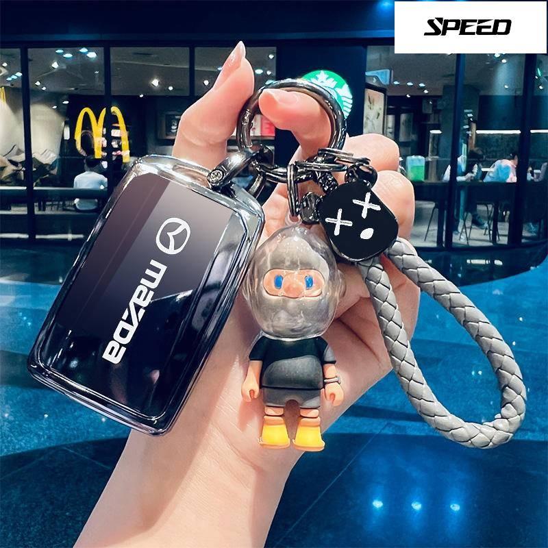 เคสกุญแจ Mazda ปลอกกุญแจรถ Mazda 2 3 6 cx5 cx4 cx50 cx30 2024 เคสกุญแจรถยนต์ เคสกุญแจรีโมทรถยนต์