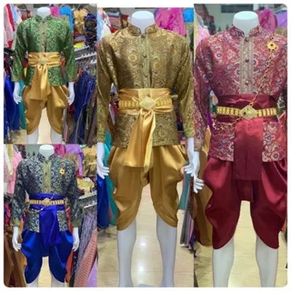 ชุดไทยผู้ชาย ชุดพี่หมื่นลายพี่โป๊ป(เสื้อ+โจง+ผ้าคาด)(ไม่รวมเครื่องประดับ)
