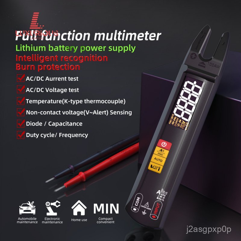 BSIDE แคลมป์มิเตอร์ความแม่นยำสูง U1แอมมิเตอร์ AC/DC U แคลมป์มิเตอร์อัจฉริยะ RXWX