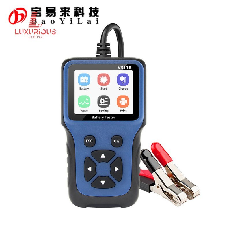 V311B car 12V battery tester รถยนต์12V ผู้ทดสอบแบตเตอรี่ การทดสอบแบตเตอรี่รถยนต์ MX2S