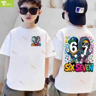 (จัดส่งตลอด 24 ชั่วโมง）เสื้อเชิ้ตเด็กเสื้อยืดเด็กชายCotton10…