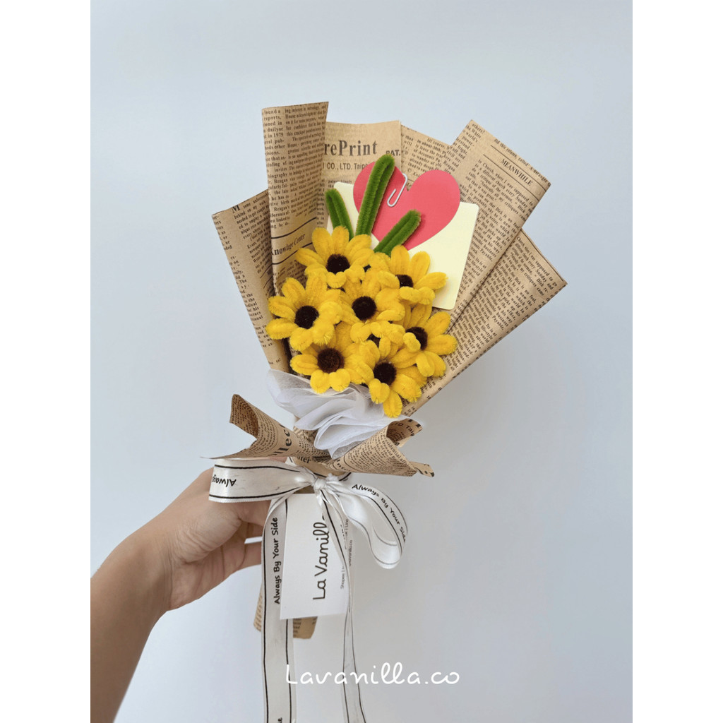 [มีส่งด่วน] ช่อดอกไม้ ช่อดอกทานตะวันจิ่ว ขนาด 40 cm.