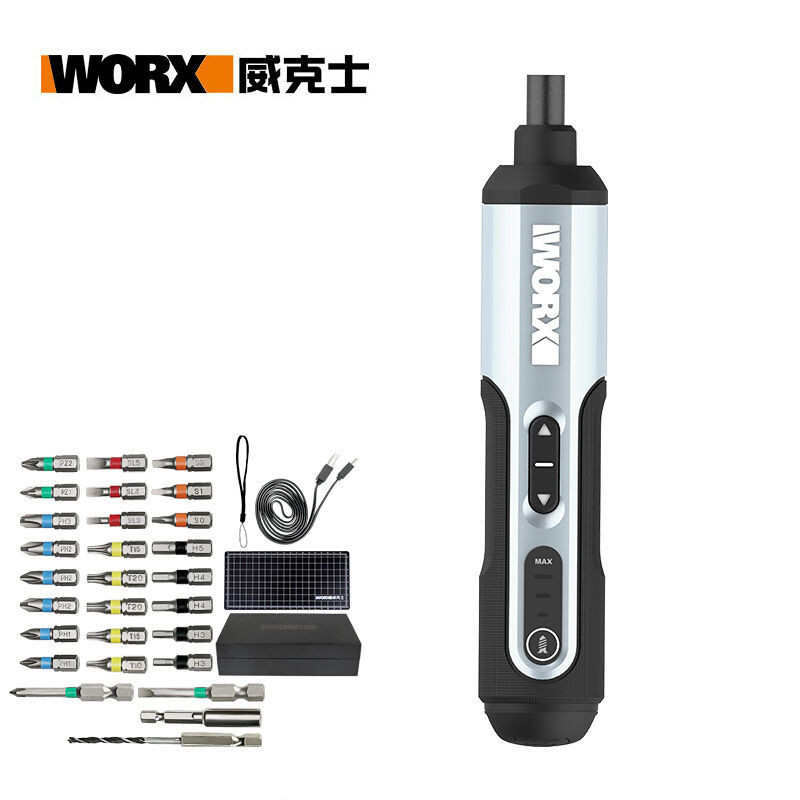 Worx 3.6V Wx240.1 ไขควงไฟฟ้าชุดสมาร์ทไร้สายไฟฟ้าสกรูไดร์เวอร์ USB ชาร์จ