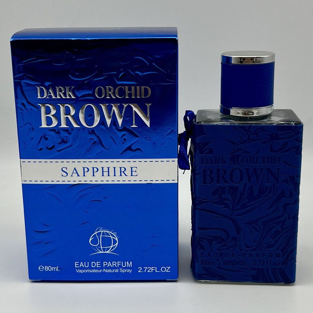 ORCHID BROWN Blue Leather Case Men's Perfume80ml Middle East Arabia
