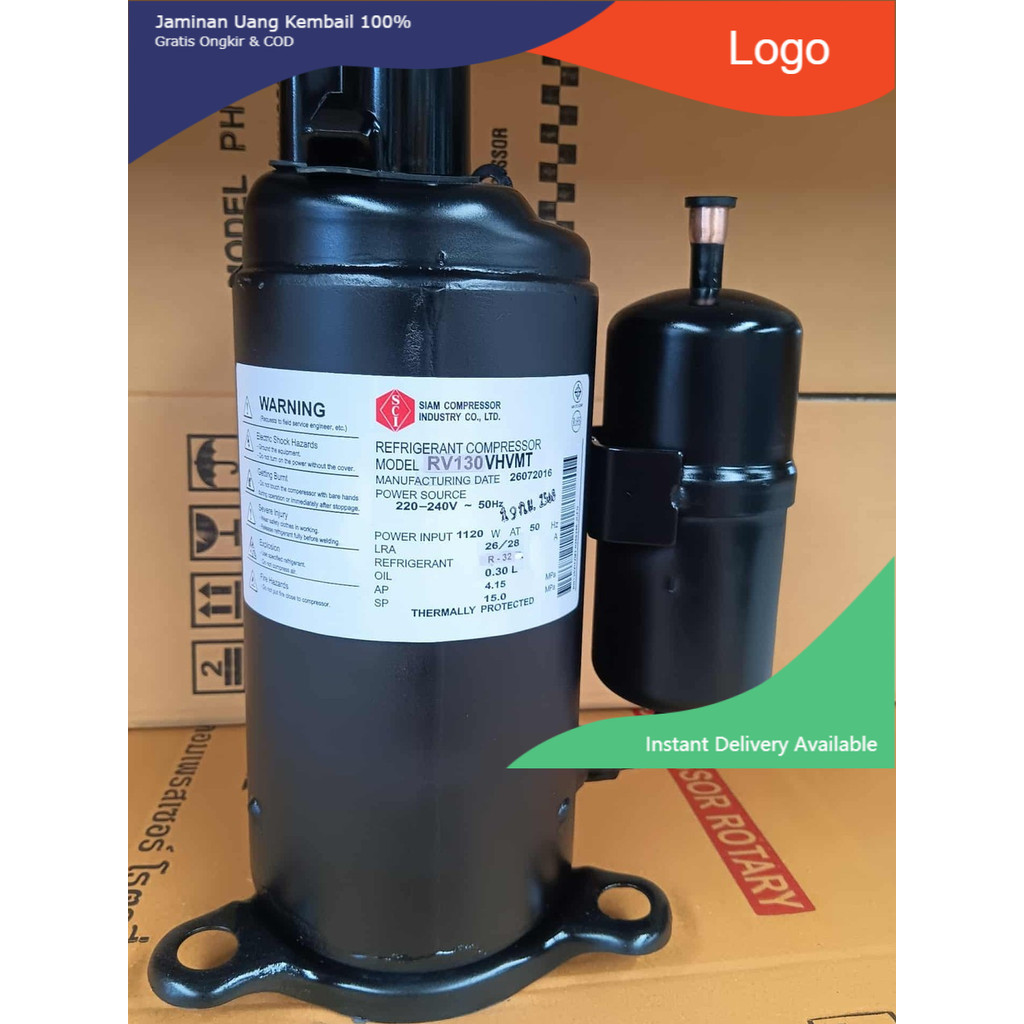 คอมเพรสเซอร์แอร์ มือสอง มิตซู RV130VHVMT  ขนาด 12000  BTU R32