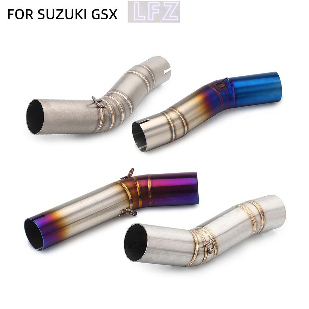 SUZUKI ท่อไอเสียรถจักรยานยนต์ท่อกลางท่อสําหรับSuzuki GSXR1000 GSX R1000 GSXR 1000 K6 K7 K8 Linkท่อ
