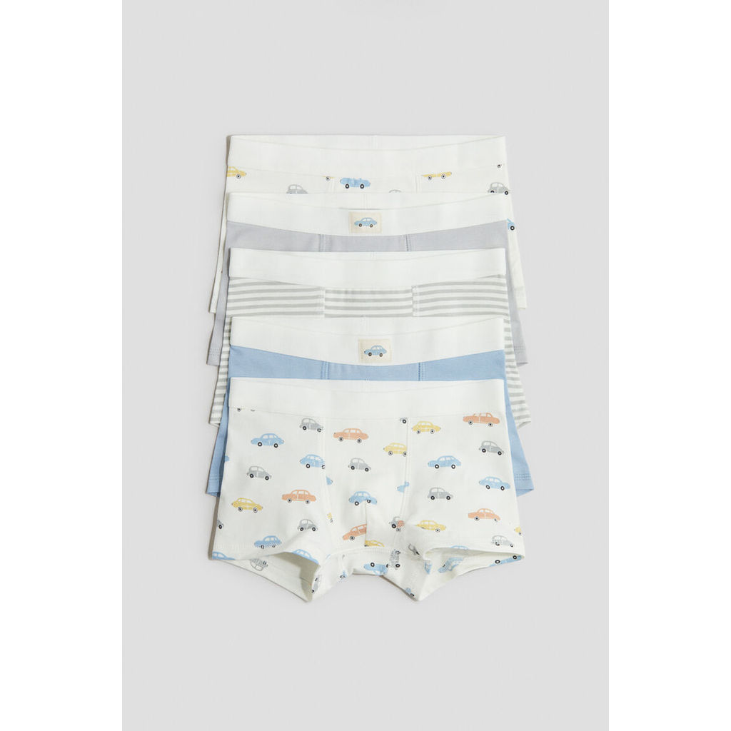 H&M(เอชแอนด์เอ็ม) ชุดกางเกงในผ้าฝ้าย 5 ชิ้น Boys 5-pack cotton trunks 1294511_1