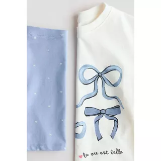H&M(เอชแอนด์เอ็ม) ชุดผ้าฝ้ายเจอร์ซีย์ 2 ชิ้น เด็กหญิง 1334795_1