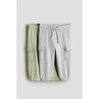 H&M(เอชแอนด์เอ็ม) กางเกงคาร์โก้ทรงจ็อกเกอร์แพ็ก 2 ชิ้น Infants 2-pack cargo joggers 1265981_5