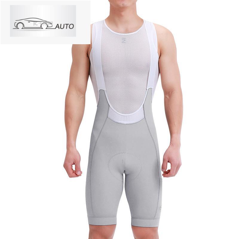 Powerband INBIKE ขี่จักรยาน Bib กางเกงขาสั้นเอวสูง Breathable กางเกง MTB เสื้อผ้าสำหรับชาย พร้อมกระเ