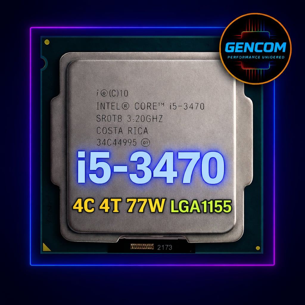 ซีพียู CPU Intel Core i5-3470 3.2 GHz 4คอ4เทรด 77W LGA 1155 ฟรีซิลิโคน1ซอง i5 3470 USED