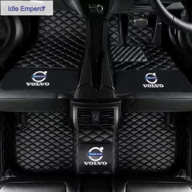 Custom VOLVO (E)C40 ,XC40, EX40,XC60,XC60 NE,XC70,XC90,V60,EX30 พรมปูพื้นรถยนต์พรมรถยนต์หนังกันน้ํา
