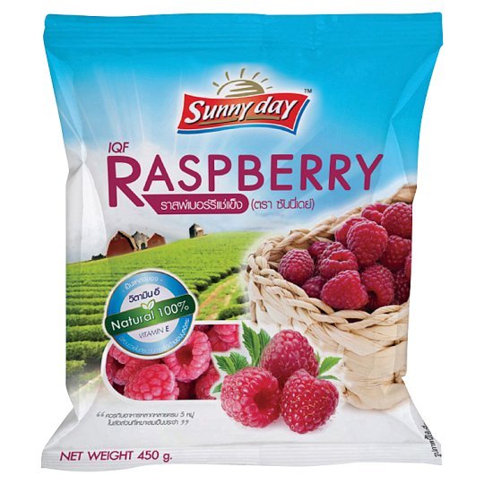 [8856843001597] Sunny Day Frozen Raspberry 400g ซันนี่เดย์ ราสป์เบอร์รีแช่แข็ง