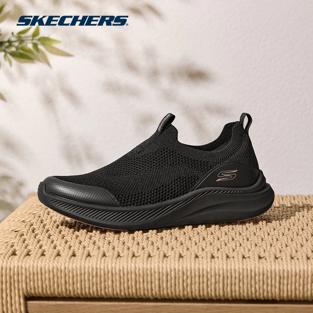 Skechers สเก็ตเชอร์ส รองเท้าลำลองผู้หญิง Women BOBS Sport Moda Flex Chill Dawn Casual Shoes - 117734-BBK Memory Foam