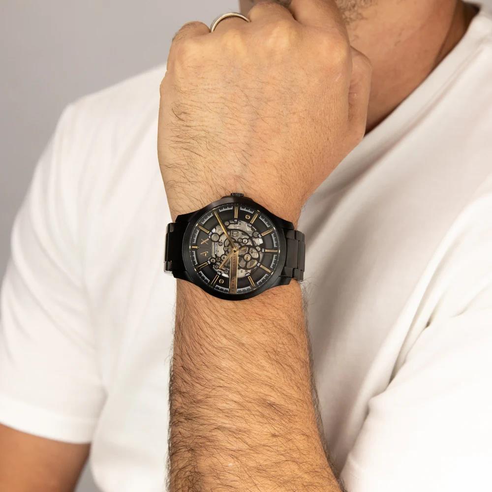 Armani Exchange men's automatic skeleton watch stanless steel dress watch AX2458 AX2419 AX2463