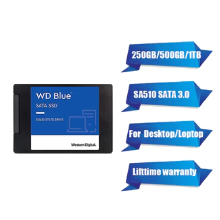 SSD ใหม่ 250GB,500GB,1TB Western Digital SSD (เอสเอสดี) WD BLUE SATA 3 2.5" 3D NAND