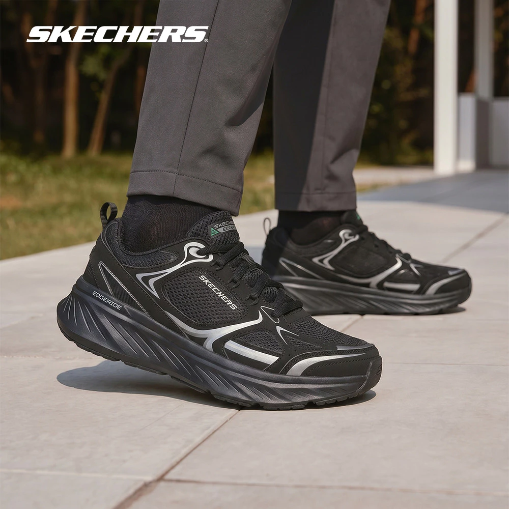 Skechers สเก็ตเชอร์ส รองเท้าผู้ชาย Men Edgeride Exodis Shoes - 232844-BBK Air-Cooled Memory Foam
