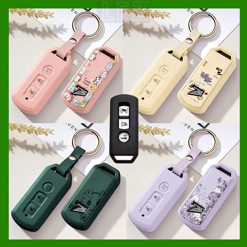 key case เคสกุญแจรถจักรยานยนต์ TPU สําหรับ Honda nss350 pcx150 Forza350 ns125la UHR150 X-ADV750 การ์