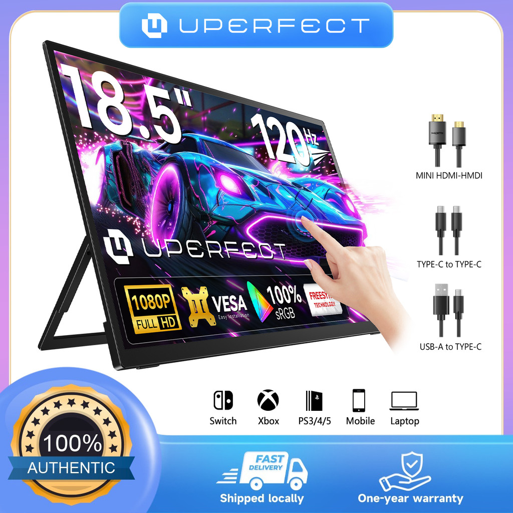 UPERFECT   Portable Monitor จอภาพแบบพกพาMobile Display  laptop monitor extender 18.5/15.6/16 inch