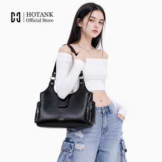 HOTANK กระเป๋าสะพายข้างผู้หญิง หนังเรียบหรู ดีไซน์คลาสสิก ใช้ทุกวันไปทำงานหรือออกไปข้างนอก