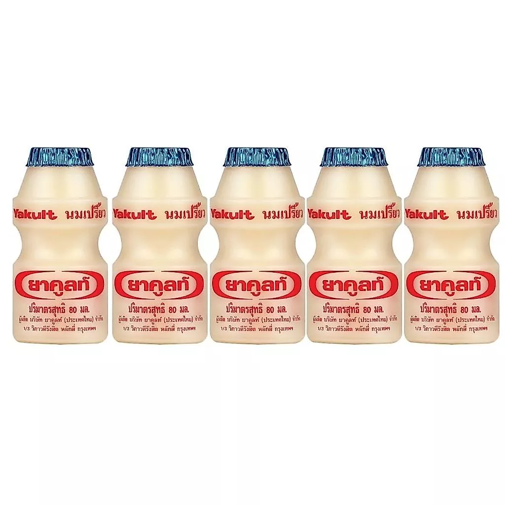 ยาคูลท์ นมเปรี้ยว Yakult Yoghurt 80ml. Pack5