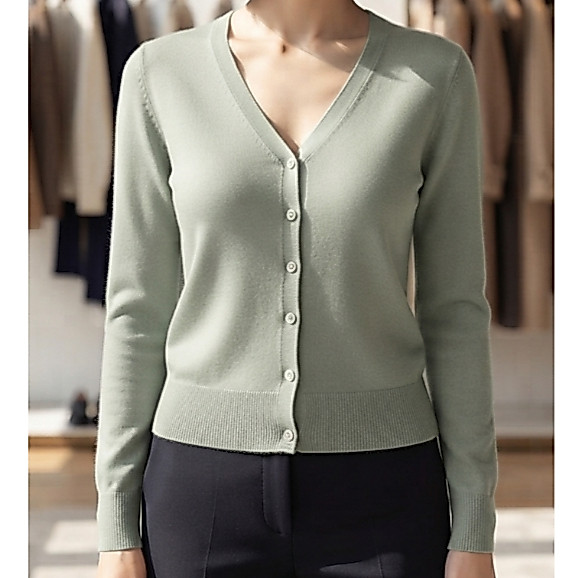 MaxMara WEEKEND LINE Sage Green Cardigan Size 36