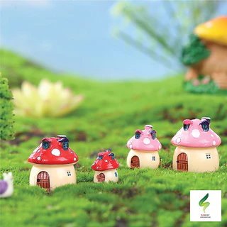 บ้านเห็ด มีให้เลือก 4 สี 4 ขนาด Mini Model ตุ๊กตาจิ๋ว โมเดลจิ๋ว แต่งสวน ตกแต่งสวนถาด ตกแต่งบ้าน