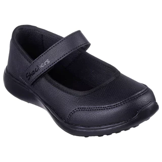 Skechers สเก็ตเชอร์ส รองเท้านักเรียนเด็กผู้หญิง Girls Microstrides Recess Rules Shoes - 302627L-BBK (latest) (BTS)