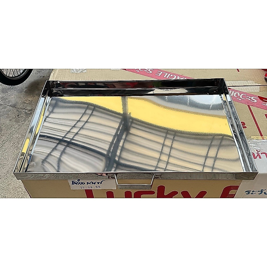 ถาดรองน้ำ ลิ้นชักเตาปิ้งย่าง GMAX ของรุ่น WX-104 ขนาด 30 x 48 ซม.
