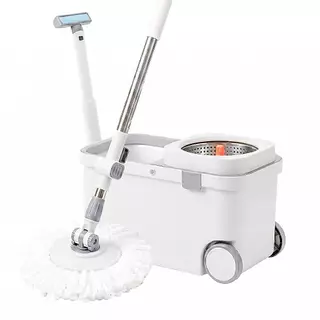 Spin Mop ชุดถังปั่นสแตนเลส ไม้ถูพื้น ไม้ม๊อบ ชุดถังปั่น ไม้ถูพื้นพร้อมชุดถังปั่น ชุดถังปั่นราคาถูก*SALE* น่ารักมาก