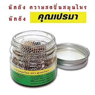 ยาดมสมุนไพรคุณเปรมา 4-6 ขวดพลาสติก เบาพกพาสะดวก กลิ่นหอมสดชื่นสมุนไพร