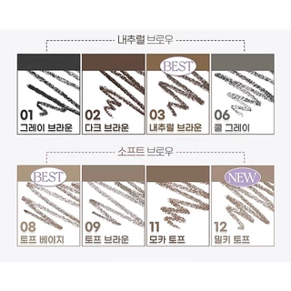 พร้อมส่ง ดินสอเขียนคิ้ว Peripera Speedy Skinny Brow PENCIL แท้จากเกาหลี