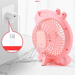รุ่น Mini USB พัดลมการ์ตูน ครอบครัว หอพัก ห้องนอน พัดลมพักผ่อน พัดลมแบบพกพา พัดลมเด็กนักเรียน J108