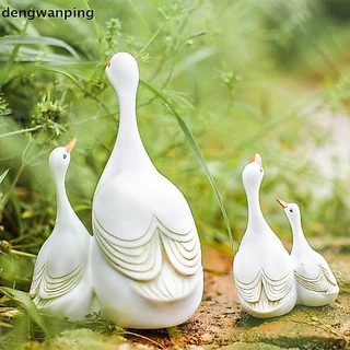[Dew] Micro Landscape ตกแต่งเรซิ่นหัตถกรรมตกแต่งสวนจําลองแม่เด็กเป็ด Courtyard ตกแต่ง [TH]